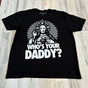 God Swagg Apparel Men's Size XXL Who's Your Daddy Jesus Tee Black